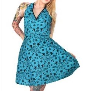 Too Fast rockabilly pinup nautical sailor dress